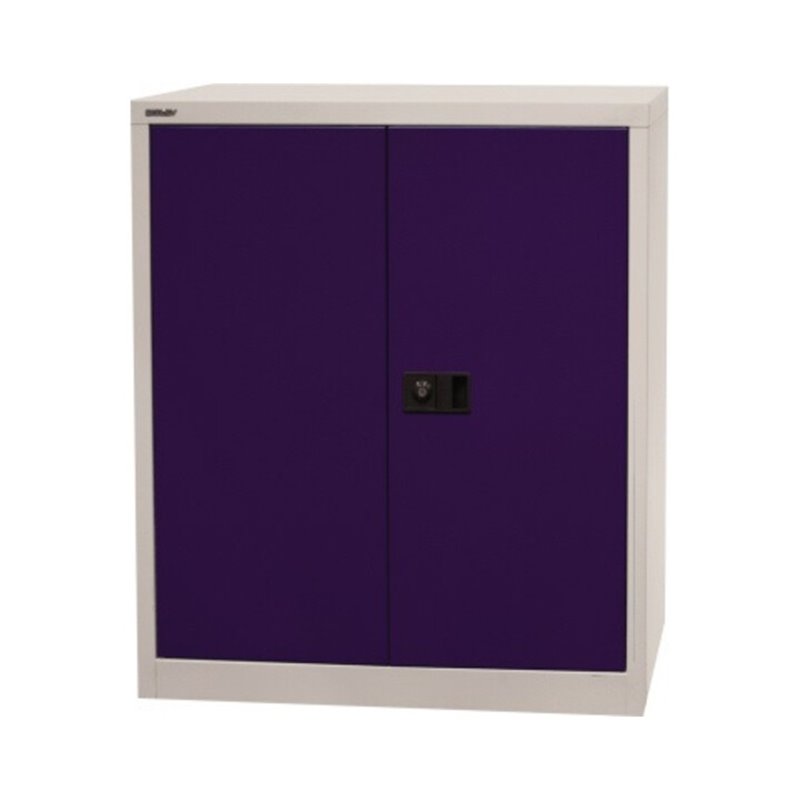 Bisley Flügeltürenschrank Office E402A01G505 1Boden l.gr/o.bl