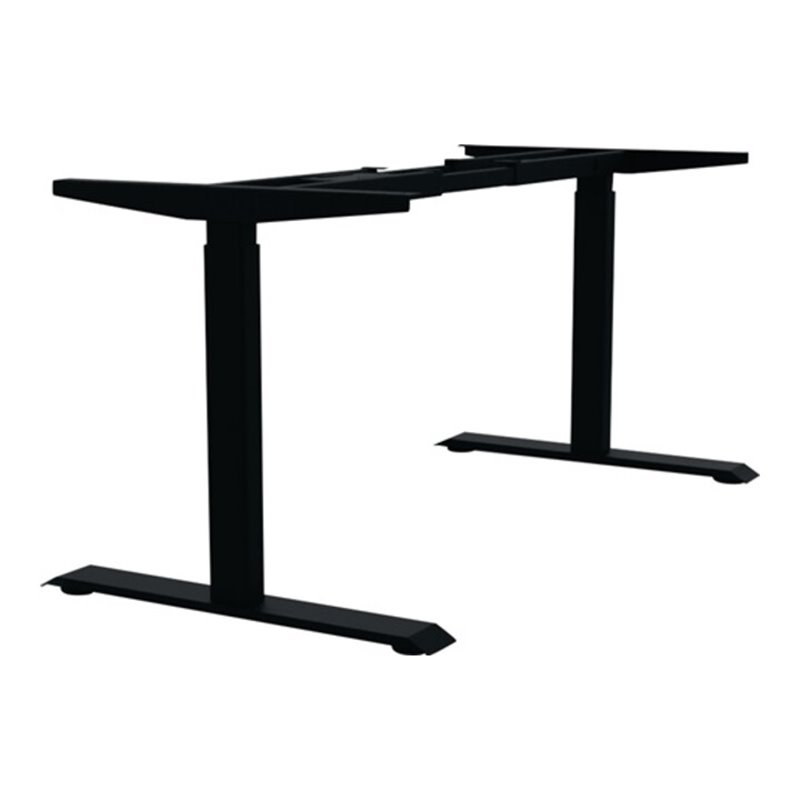 Steh-Sitz Tischgestell schwarz RAL 9017 H.695-1145mm BMB