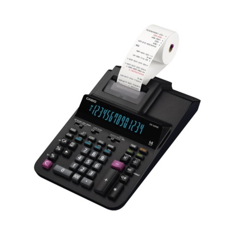 CASIO Tischrechner DR-320RE Netzbetrieb 14Zeichen sw