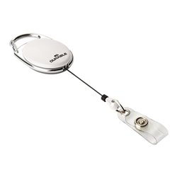Ausweishalter m.Druckknopfschlaufe Band-L.800mm weiß DURABLE