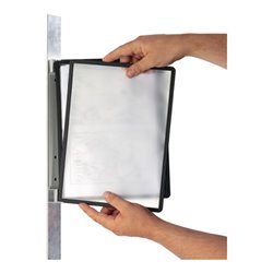 Wandhalter 5 Sichttafeln blau m.Profilrahmenf.DURABLE