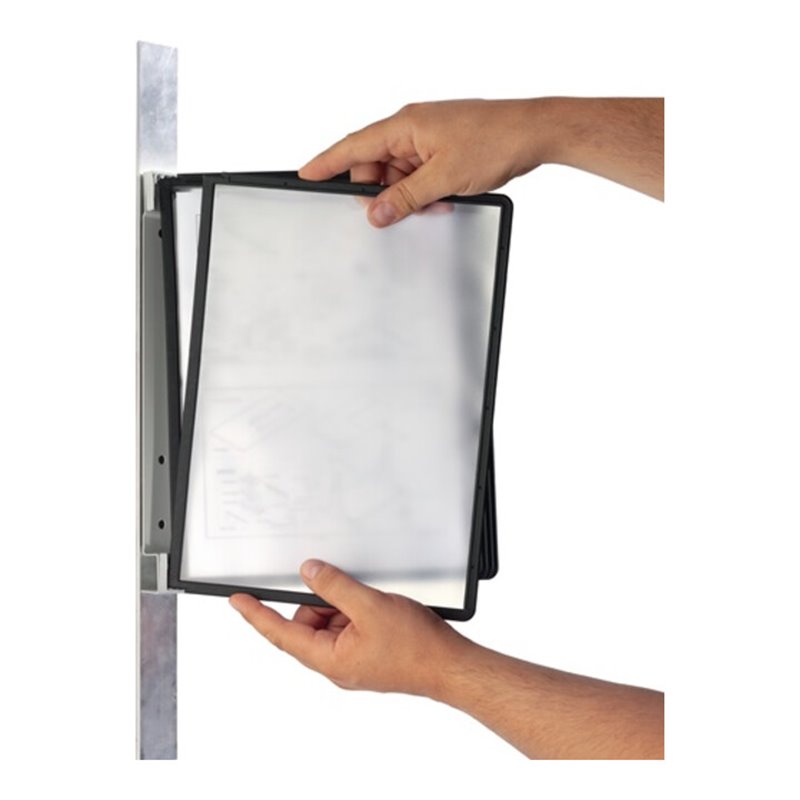 Wandhalter 5 Sichttafeln blau m.Profilrahmenf.DURABLE