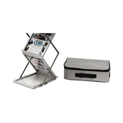 Deflecto Prospektständer 36100 27,5x37x150cm DIN A4 6-Fächer si