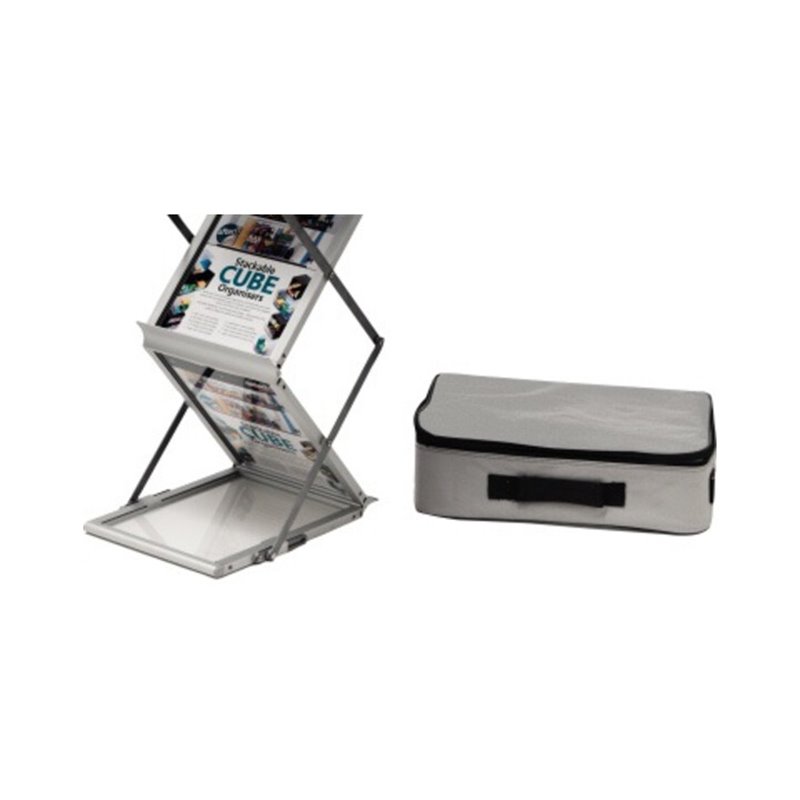 Deflecto Prospektständer 36100 27,5x37x150cm DIN A4 6-Fächer si