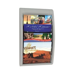 Paperflow Prospekthalter 4060.02 DIN A4 quer 4Fächer lichtgrau