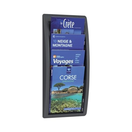 Paperflow Prospekthalter Quick Blick 4061.11 4Fächer anthrazit