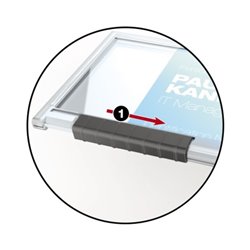 DURABLE Kartenhalter PUSHBOX MONO 892219 10 St./Pack.