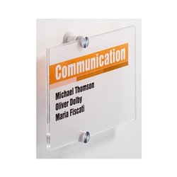 DURABLE Türschild CRYSTAL SIGN 482319 210x148mm transparent