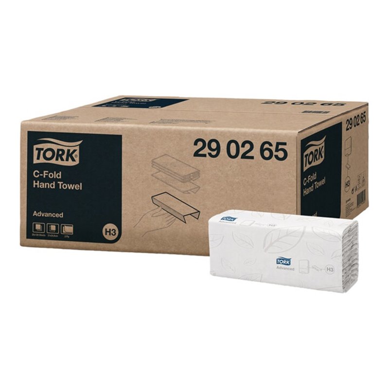 Falthandtuch Advanced 2-lagig weiß L310xB248ca.mm 2560 Tücher/VE TORK