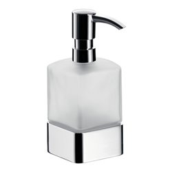 EMCO Flüssigseifenspender LOFT Standmodell, Behälter Kristallglas satiniert chrom