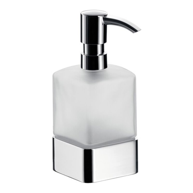 EMCO Flüssigseifenspender LOFT Standmodell, Behälter Kristallglas satiniert chrom