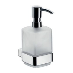 EMCO Flüssigseifenspender LOFT Wandmodell, Kristallglas satiniert chrom