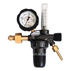 Flaschendruckminderer ProControl Flowmeter Argon/CO₂ 200bar 1-stufig 16l/min