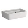 Geberit Handwaschbecken RENOVA PLAN 450 x 320 mm ohne Hahnloch, mit Überlauf weiß
