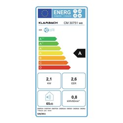 Klimagerät CM30751we 2,1 kW 0,8 l/h 20 m²