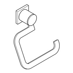 Grohe WC-Papierhalter ALLURE ohne Deckel chrom