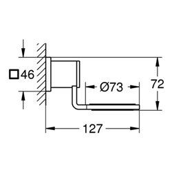 Grohe Halter ALLURE für Glas oder Seifenschale chrom