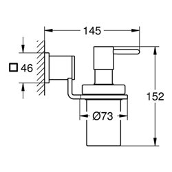 Grohe Seifenspender ALLURE Wandmontage chrom