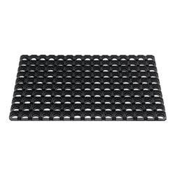 Fußmatte offene Ringe schwarz Gum.L800xB1200xS22mm