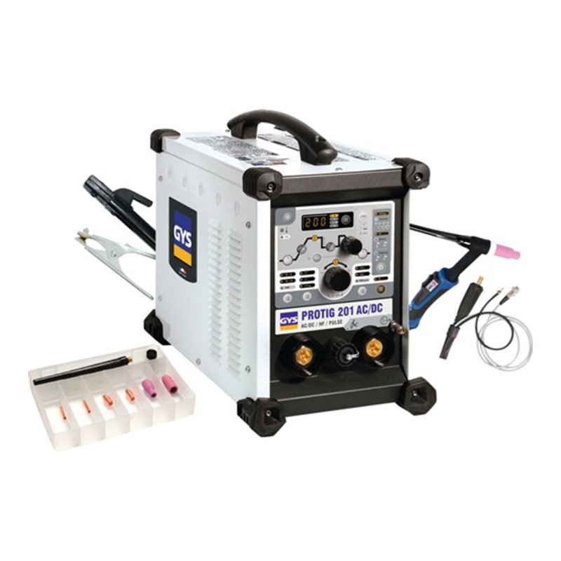 TIG-Schweißanlage PROTIG 201 AC/DC HF FV m.Zub.10 -200 A gasg.GYS