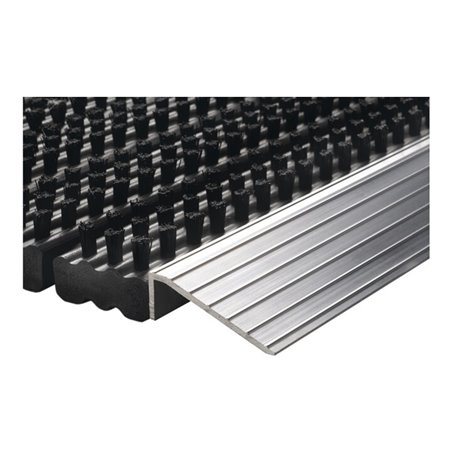 Fußmatte Alu-Anlaufkante schwarz/silber PP/Alu L430xB750xS22mm