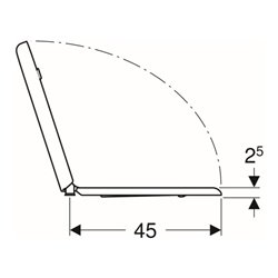 Geberit WC-Sitz Renova Comfort we., barrierefrei, Befestigung von unten