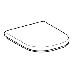 Geberit WC-Sitz Renova Comfort we., barrierefrei, Befestigung von unten