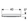 Geberit WC-Sitz Renova Comfort we., barrierefrei, Befestigung von unten