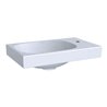 Geberit Handwaschbecken Acanto 40x25cm, asym., o. ÜL, Hahnl. re, weiß