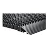 Fußmatte Alu-Anlaufkante schwarz/schwarz PP/Alu L500xB800xS22mm