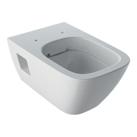 Geberit Wand-WC, Tiefspüler Renova Plan 6/5 l, teilgeschl. Form, rimfree, weiß