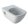 Geberit Wand-WC, Tiefspüler Renova Plan 6/5 l, teilgeschl. Form, rimfree, weiß