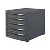 HAN Schubladenbox CONTUR 1505-191 DIN A4/B4/C4 5Schübe geschl dgr/dgr