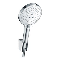 hansgrohe Brausehalter-Set Raindance Select S 1600mm Brauseschlauch, weiß/chrom, 3jet