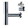 hansgrohe Designsiphon Flowstar G 1 1/4, m 2 Eckventilen u. Schuber, chr