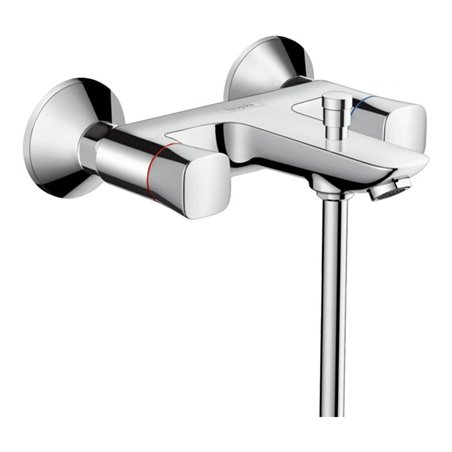 hansgrohe Zweigriff-Wannen-Armatur Logis AP, 2 Verbraucher, chrom