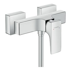 hansgrohe Brause-Einhebelmischer Metropol AP, mit Hebelgriff, 1 Verbraucher, chrom
