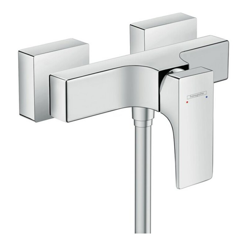 hansgrohe Brause-Einhebelmischer Metropol AP, mit Hebelgriff, 1 Verbraucher, chrom