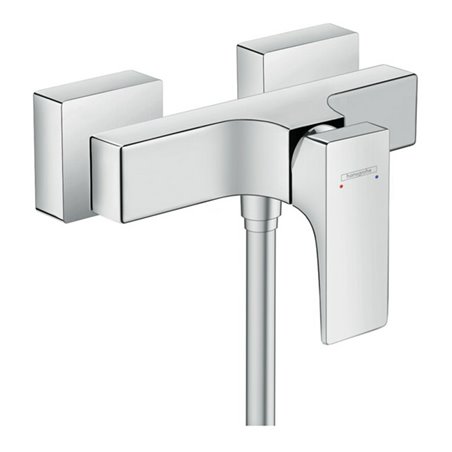 hansgrohe Brause-Einhebelmischer Metropol AP, mit Hebelgriff, 1 Verbraucher, chrom