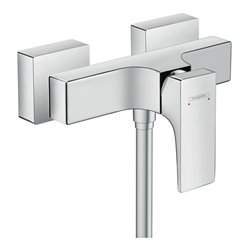 hansgrohe Brause-Einhebelmischer Metropol AP, mit Hebelgriff, 1 Verbraucher, chrom