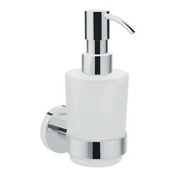 hansgrohe Lotionsspender Logis Universal Wandmont., Beh. Mattglas, Metall, chrom
