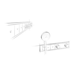 hansgrohe Fertigmontageset RainSelect UP-THM, m int. Brauseha., 2 Verbr., chr
