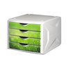Helit Schubladenbox Chameleon H6129650 4Schübe A4/C4 springtime