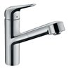 hansgrohe Spültisch-Einhebelmischer 150 Focus M42 mit Ausziehauslauf, 1jet, chrom