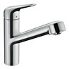 hansgrohe Spültisch-Einhebelmischer 150 Focus M42 mit Ausziehauslauf, 1jet, chrom