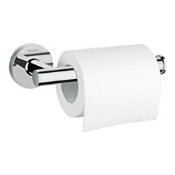 hansgrohe Toilettenpapierhalter Logis Uni. ohne Deckel, Wandmontage, Messing, chrom