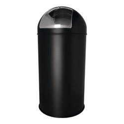 Abfallsammler Ø360xH745mm 50l schwarz HELIT