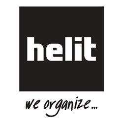 Abfallsammler Ø360xH745mm 50l schwarz HELIT