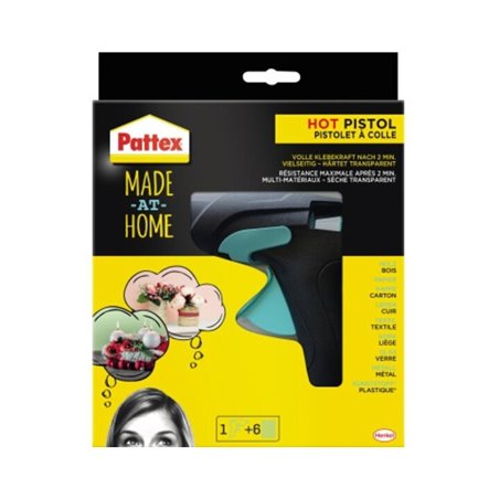 Pattex Heißklebepistole HOT PISTOL PMHHS +6x20g Heißklebesticks