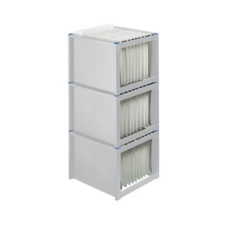 helit Hängekorb H6110084 max. 40Mappen DIN A4 lichtgrau/blau